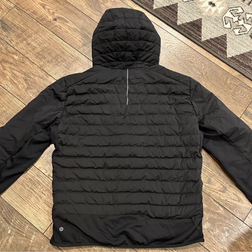 Lululemon Down for It All Black Hoodie Jacket- Extra Large - Picture 9 of 15